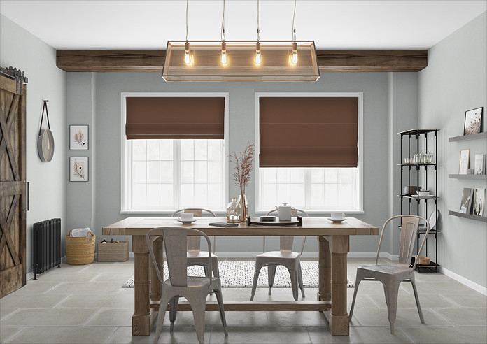 Faux Suede, Mocha - Roman Blind - Image 5